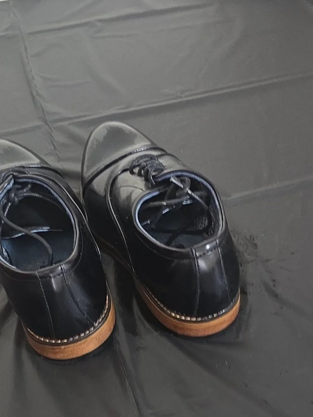 Bruno Marc Men's Black Patent Leather Cap Toe Oxford Dress Shoes Size 3